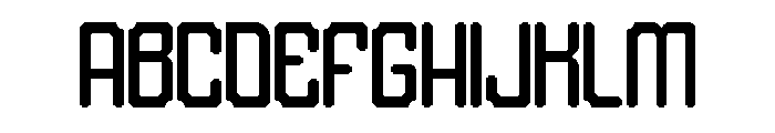 Bold Frame Font UPPERCASE