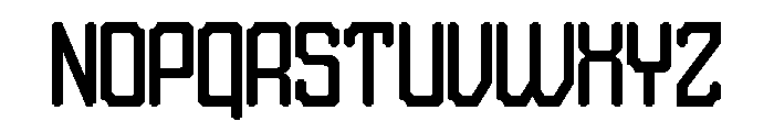 Bold Frame Font UPPERCASE