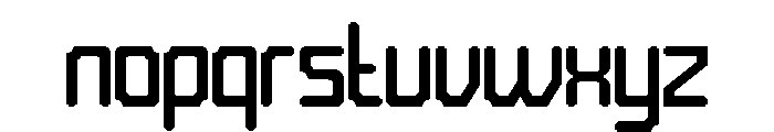 Bold Frame Font LOWERCASE