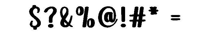 Bold Straight Font OTHER CHARS