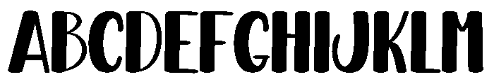 Bold Straight Font UPPERCASE