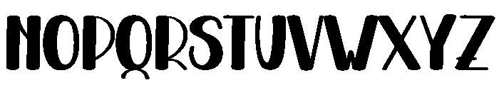 Bold Straight Font UPPERCASE