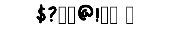 Boldie Regular Font OTHER CHARS