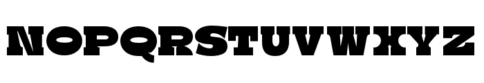 BoldieSlab-SemiCondensed Font UPPERCASE
