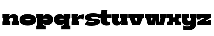 BoldieSlab-SemiCondensed Font LOWERCASE