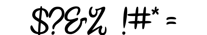 Bollivia Script Free Personal Regular Font OTHER CHARS