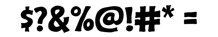 Bolue Font OTHER CHARS