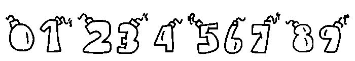 Bomb Regular Font OTHER CHARS