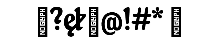 Bonbance Bold Condensed Font OTHER CHARS
