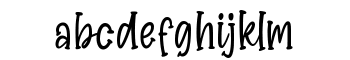 BondyQuirky-Regular Font LOWERCASE