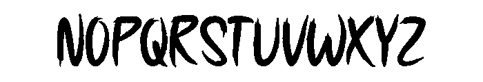 Bone Dust Font LOWERCASE
