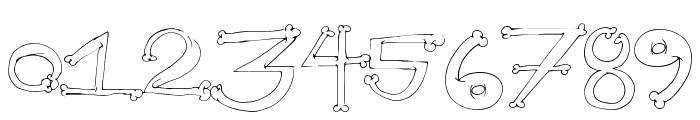 BoneYard Font OTHER CHARS
