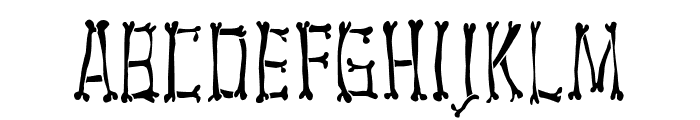 Bones in Black FONT
