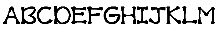 BonesFont Font UPPERCASE