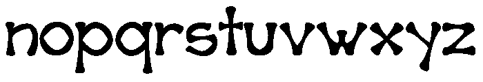 BonesFont Font LOWERCASE