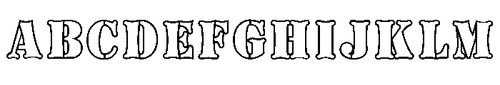 Boneyard Army Font UPPERCASE