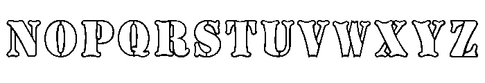 Boneyard Army Font LOWERCASE