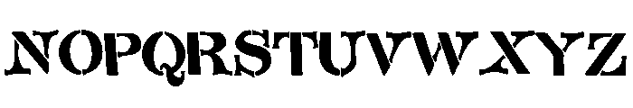 Bonita Stencil Font UPPERCASE