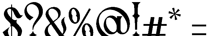 Bonjgure Font OTHER CHARS