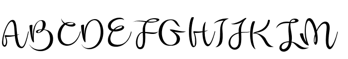 Bonoligt free vertion Regular Font UPPERCASE