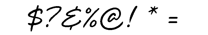 Bonskin Font OTHER CHARS
