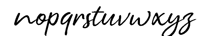Bonskin Font LOWERCASE