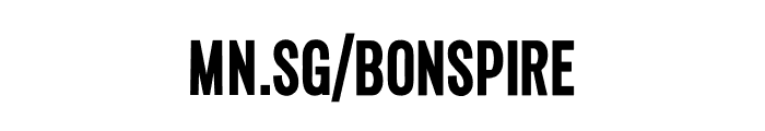 Bonspire Swash PERSONAL Regular Font OTHER CHARS