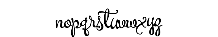 Bonspire Swash PERSONAL Regular Font LOWERCASE