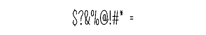 Book Designer Font OTHER CHARS