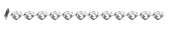 Book Stamps Figure FONT