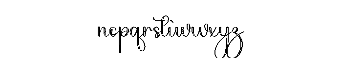 Booking Font LOWERCASE