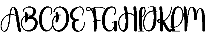 Booklove Font UPPERCASE