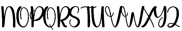 Booklove Font UPPERCASE