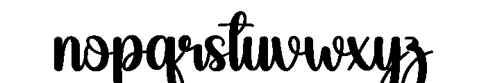 Booklove Font LOWERCASE