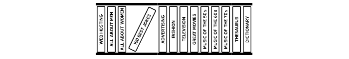 Bookshelf Titles JL Font LOWERCASE
