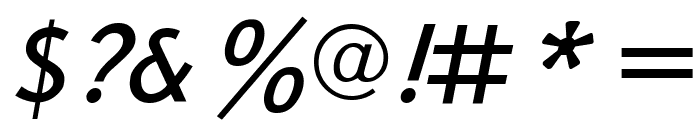 Bookvar Italic Font OTHER CHARS