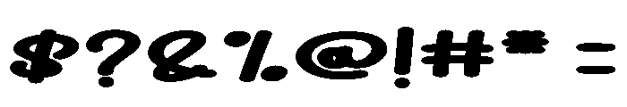 Boom Font OTHER CHARS