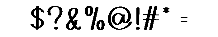 Booming2 Font OTHER CHARS