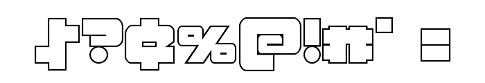 Boomstick Outline Font OTHER CHARS