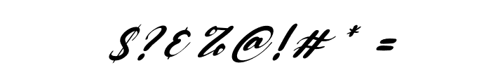 Boostone Italic Font OTHER CHARS