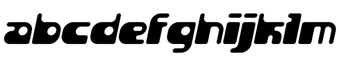 BopGun-Oblique Font LOWERCASE