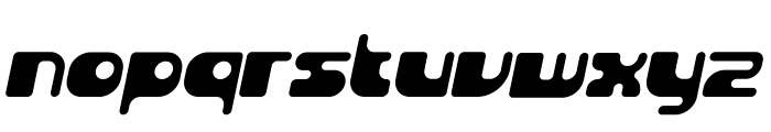 BopGun-Oblique Font LOWERCASE