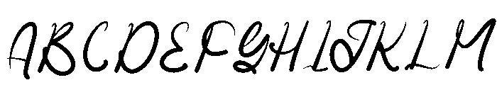 Boprura Script Regular Font UPPERCASE