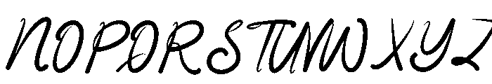 Boprura Script Regular Font UPPERCASE