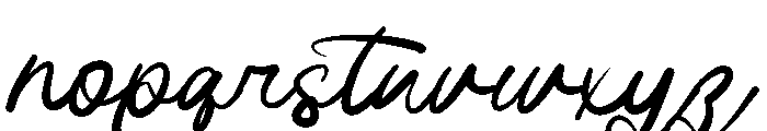 Boprura Script Regular Font LOWERCASE