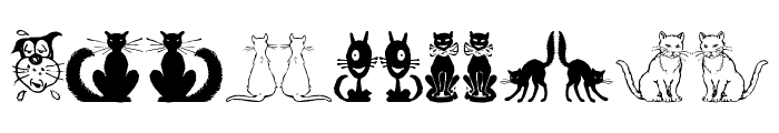 Border Cats Font LOWERCASE