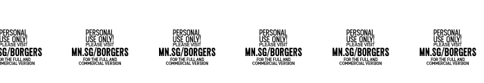Borgers Script PERSONAL USE Regular Font OTHER CHARS