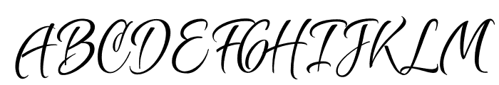 Borgers Script PERSONAL USE Regular Font UPPERCASE