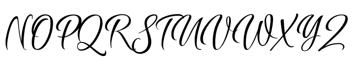 Borgers Script PERSONAL USE Regular Font UPPERCASE