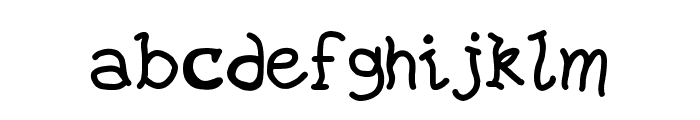 Boring Little Trick-or-Treaters Font LOWERCASE